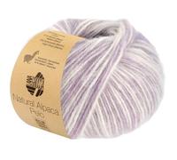 LANA GROSSA Natural Alpaca Pelo FB202 Structure de fil moelleuse en coton remplie de fibres d'alpaga de bébé et de laine vierge mérinos, 50 g de laine pour tricot et crochet, 125 m de fil