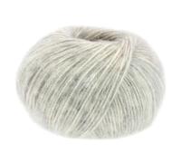 LANA GROSSA Natural Alpaca Pelo - Structure de fil moelleuse en coton rempli de fibres d'alpaga de bébé et de laine vierge mérinos - 50 g de laine pour tricot et crochet - 125 m de fil