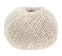 LANA GROSSA Natural Alpaca Pelo | Structure duveteuse du fil de maille de coton rempli de fibres d'alpaga pour bébé et laine mérinos vive, 50 g de laine à tricoter et crocheter |