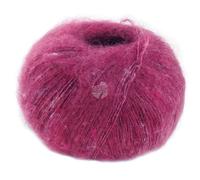 LANA GROSSA Natural Superkid Tweed | Fil fin en lace en 60% mohair Superkid avec 30% soie, 7% coton, 3% polyester et délicats nœuds tweed | 25g de laine à tricoter & crochet | 200m de fil FB628