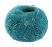 LANA GROSSA Natural Superkid Tweed | Fil fin en lace en 60% mohair Superkid avec 30% soie, 7% coton, 3% polyester et boutons Tweed délicats | 25 g de laine à tricoter & crochet | 200 m de fil FB631