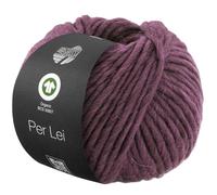 LANA GROSSA Per Lei GOTS Fil à mèche classique en mérinos, certifié GOTS - Fil à tricoter à la main en 100 % laine vierge - 50 g de laine pour tricot et crochet - 60 m - FB 56