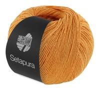 LANA GROSSA Setapura - FB10 - Fil de soie mat agréablement doux - Fil à tricoter à la main en 100 % soie - 50 g de laine pour tricot et crochet - 200 m