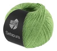 LANA GROSSA Setapura - FB11 - Fil de soie mat agréablement doux - Fil à tricoter à la main en 100 % soie - 50 g de laine pour tricot et crochet - 200 m