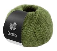 LANA GROSSA Soffio - Fil de dentelle moelleux en mérinos et coton avec 10 % cachemire - Fil à tricoter à la main en 60 % laine vierge (mérinos super fine), 30 % coton (bio) - 25 g pour tricot - 212 m