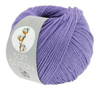 LANA GROSSA Soft Cotton FB45 Fil de coton doux avec teneur en microfibre moderne, fil à tricoter à la main en 70 % coton et 30 % polyacrylique, 50 g de laine pour tricot et crochet, 140 m