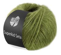 LANA GROSSA Superkid Seta - Fil tubulaire délicat en mohair Superkid avec soie - Fil à tricoter à la main en 65 % mohair (Superkid) et 35 % soie - 25 g - Pour tricot et crochet - 100 m - FB16