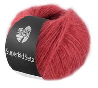 LANA GROSSA Superkid Seta - Fil tubulaire délicat en mohair Superkid avec soie - Fil à tricoter à la main en 65 % mohair (Superkid) et 35 % soie - 25 g - Pour tricot et crochet - 100 m - FB9