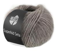 LANA GROSSA Superkid Seta - Fil tubulaire délicat en mohair Superkid avec soie - Fil à tricoter à la main en 65 % mohair (Superkid) et 35 % soie - 25 g - Pour tricot et crochet - 100 m - FB20