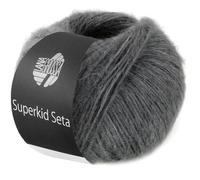 LANA GROSSA Superkid Seta - Fil tubulaire délicat en mohair Superkid avec soie - Fil à tricoter à la main en 65 % mohair (Superkid) et 35 % soie - 25 g - Pour tricot et crochet - 100 m