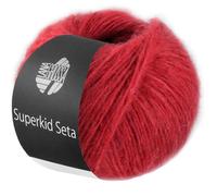 LANA GROSSA Superkid Seta - Fil tubulaire délicat en mohair Superkid avec soie - Fil à tricoter à la main en 65 % mohair (Superkid) et 35 % soie - 25 g - Pour tricot et crochet - 100 m