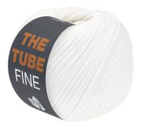 LANA GROSSA The Tube Fine FB101 Ruban fin en coton rempli, idéal pour les articles de décoration et les sacs, Fil à tricoter à la main en coton et polyamide, 100 g de laine pour tricot et crochet, 140