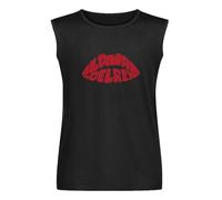 Lana Lips T-Shirt~Del Rey Top Tee Shirt Unisex Reprint Men Summer Tank Tops Sleeveless Black S