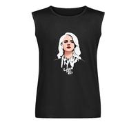 Lana Rey 76 Tee Shirts Mens Graphic Tee Shirts Casual Best Trending T Shirts Tank Tops Sleeveless Black M
