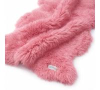LANABEST Premium en Peau de Agneau, Couleur rosé. Qualité du Cadeau. Particulièrement Douce, Chaude et Confortable, Mal rasée. Très Faible Odeur. Un Cadeau Extraordinaire pour Tous Les Jours. 95 cm