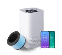 LANAFORM - AV-99C - Purificateur D’Air Connecté WiFi Avec Filtre HEPA H13 - Élimine Jusqu’à 99,95% Des Polluants - Charbon Actif Et Lampe UV - Mode Nuit Silencieux - CADR 145 M³/h Pour 25 M²