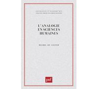 L'analogie en sciences humaines