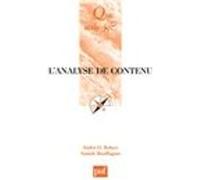 L'analyse de contenu