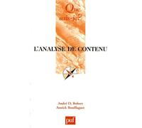 L'analyse De Contenu - Que Sais-Je 3e Édition