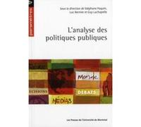L'Analyse Des Politiques Publiques Paquin / Bernier (Auteur)