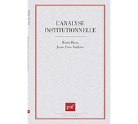 L'analyse institutionnelle