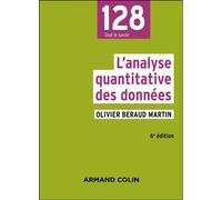 L'analyse quantitative des données 6ème édition - Olivier Martin - Armand Colin - broché - Essai