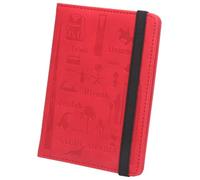 LANANAI Porte-passeport anti-magnétique pour le Moyen-Orient Arabie Saoudite - Ensemble de carnet de passeport - Architecture du Qatar, Rouge, 10.7 x 14.8 cm, Décontracté