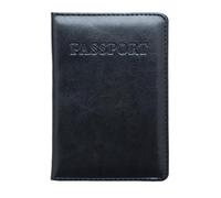 LANANAI Sac de passeport fin pour passeport de voyage simple pour livre, livre, ticket de transport, couverture ultra fine, Noir , 9.8 x 14 cm, Décontracté