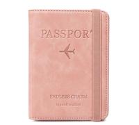 LANANAI Sac de passeport, sac de rangement pour carte d'identité, étui de protection pour billet d'avion à l'étranger, porte-cartes de voyage, rose, 11 x 1.5 x 14.8 cm, Décontracté
