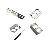 LANAPPTLTG Boucle de montre en acier inoxydable 316L, 18mm 20mm 22mm 24mm 26mm, adaptée à Panerai PAM 441, fermoir de Bracelet, vis en métal mat/polonné(PolishSilver NO logo,22mm)