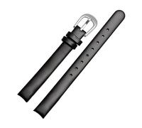 LANAPPTLTG Bracelet de montre en cuir 10 mm compatible for les modèles K43231/K43232 K43235 K4323130 K4323209, compatible for les bracelets Arc for femme(Black-silver buckle)