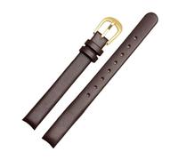 LANAPPTLTG Bracelet de montre en cuir 10 mm compatible for les modèles K43231/K43232 K43235 K4323130 K4323209, compatible for les bracelets Arc for femme(Brown-gold buckle)