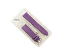 LANAPPTLTG Bracelet de montre en cuir lisse 8/10/12/14/16/18/19/20/22/24 mm Montres-bracelets Accessoires de montre(Purple,16mm)