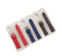 LANAPPTLTG Bracelet de montre en cuir lisse 8/10/12/14/16/18/19/20/22/24 mm Montres-bracelets Accessoires de montre(Red,16mm)