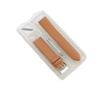 LANAPPTLTG Bracelet de montre en cuir lisse 8/10/12/14/16/18/19/20/22/24 mm Montres-bracelets Accessoires de montre(Light brown,20mm)