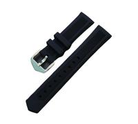LANAPPTLTG Bracelet de montre en silicone for Tissot et for Omega Galaxy Sport, bracelet de montre en caoutchouc 16 mm, 18 mm, 20 mm, 22 mm(Black,22mm)
