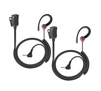 LANAPPTLTG Oreillette for Talkie-walkie 1 Broche, Forme G, Micro-Casque 2,5 mm, PTT, Compatible for Les radios Amateurs Motorola Talkabout TLKR T80 T82 T60 T5 T7 MR350R MD200(RED03C-TK 2PCS)