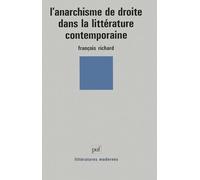 L'anarchisme de droite dans la littérature contemporaine