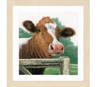Lanarte Compté Kit Point De Croix: Vache Demande (Evenweave)