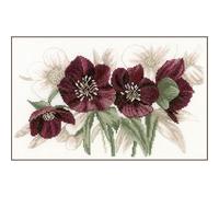 Hellebores Kit de broderie au point de croix