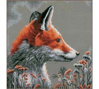LANARTE Point De Croix Compté Kit Tableau Complet Set REGARDER DANS LA NUIT De Broderie Loisir Créatif Maison Decoration Cadeau DIY ca. 42 x 44 cm Counted Cross Stitch Embroidery