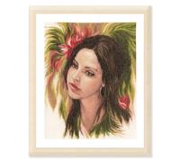 LANARTE Point De Croix Compté Kit Tableau Complet Set BEWITCHING YOUTH De Broderie Loisir Créatif Maison Decoration Cadeau DIY ca. 33 x 43 cm Counted Cross Stitch Embroidery