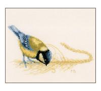 Lanarte Point De Croix Compté Kit Tableau Complet Set MÉSANGE BLEUE De Broderie Loisir Créatif Maison Decoration Cadeau DIY ca. 22 x 15 cm Counted Cross Stitch Embroidery