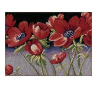 Lanarte Point De Croix Compté Tableau Kit Complet DIY Broderie Motif FEELING FABULOUSPatron Adulte Art Creatif Decoration Salon Activité Manuelle Cadeau ca. 28 x 22 cm Counted Cross Stitch