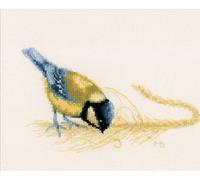 Lanarte point de croix set "Mésange bleue Marjolein Bastin ", modèle à compter, 22x15cm