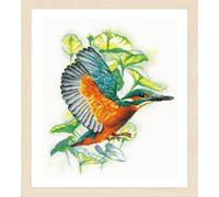 Lanarte point de croix set "Tiere Fliegender Eisvogel Aida", Zählmuster, 33x41cm