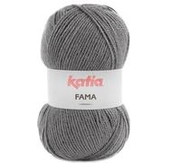 Lanas Katia FAMA 866 Pelote de laine fine et douce Gris