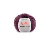 Lanas Katia Merino Aran Pelote de couleur Aubergine Cod. 78