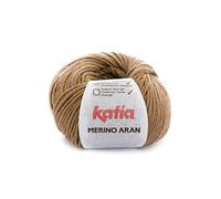 Lanas Katia Merino Aran Pelote de couleur Camel Cod. 35
