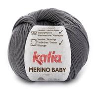 Lanas Katia Merino Baby Pelote de laine grise code 25